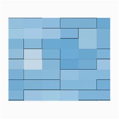 Blue Squares Iphone 5 Wallpaper Small Glasses Cloth (2-side) by BangZart