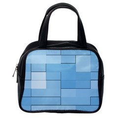 Blue Squares Iphone 5 Wallpaper Classic Handbags (one Side) by BangZart