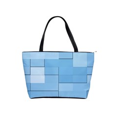 Blue Squares Iphone 5 Wallpaper Shoulder Handbags by BangZart