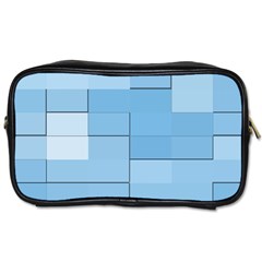 Blue Squares Iphone 5 Wallpaper Toiletries Bags by BangZart