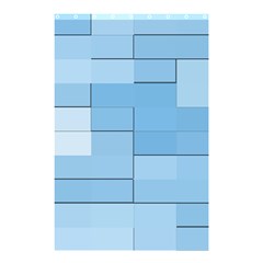 Blue Squares Iphone 5 Wallpaper Shower Curtain 48  X 72  (small)  by BangZart