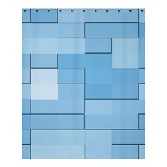 Blue Squares Iphone 5 Wallpaper Shower Curtain 60  X 72  (medium)  by BangZart