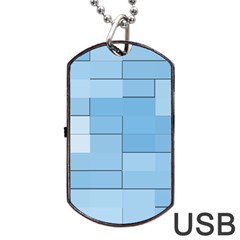 Blue Squares Iphone 5 Wallpaper Dog Tag Usb Flash (two Sides) by BangZart