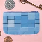 Blue Squares Iphone 5 Wallpaper Large Coin Purse Back