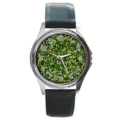 Camo Pattern Round Metal Watch by BangZart