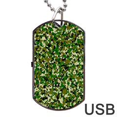 Camo Pattern Dog Tag Usb Flash (one Side) by BangZart