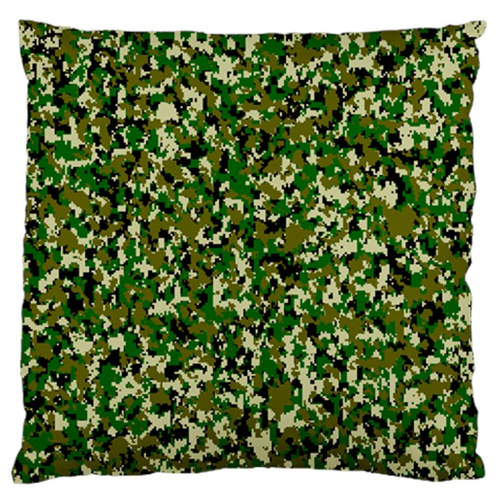 Camo Pattern Large Flano Cushion Case (Two Sides)