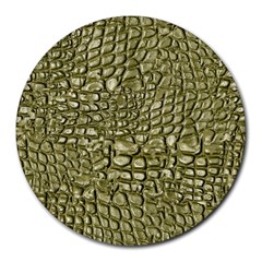 Aligator Skin Round Mousepads by BangZart