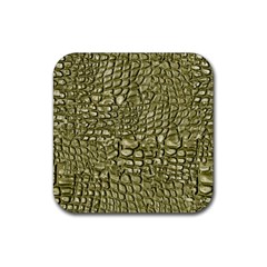 Aligator Skin Rubber Coaster (square)  by BangZart