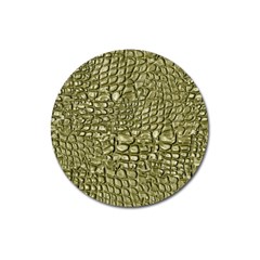 Aligator Skin Magnet 3  (round) by BangZart