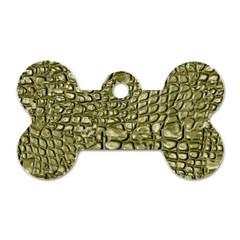 Aligator Skin Dog Tag Bone (two Sides) by BangZart