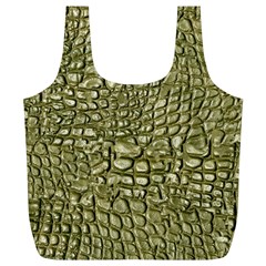 Aligator Skin Full Print Recycle Bags (l)  by BangZart