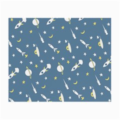 Space Rockets Pattern Small Glasses Cloth by BangZart