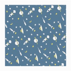 Space Rockets Pattern Medium Glasses Cloth (2-side) by BangZart