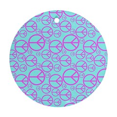 Peace Sign Backgrounds Ornament (round)