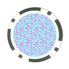 Peace Sign Backgrounds Poker Chip Card Guard by BangZart