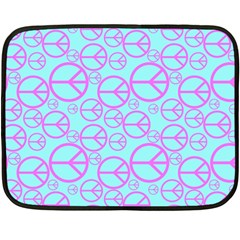 Peace Sign Backgrounds Double Sided Fleece Blanket (mini)  by BangZart