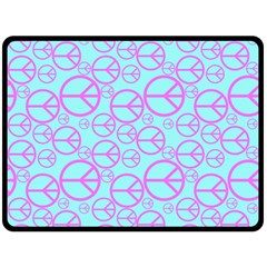 Peace Sign Backgrounds Fleece Blanket (large)  by BangZart