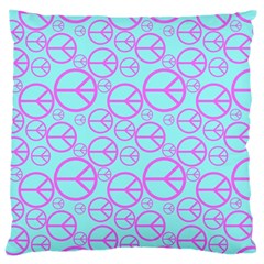 Peace Sign Backgrounds Large Cushion Case (two Sides) by BangZart