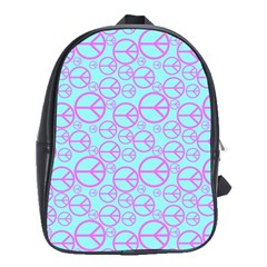 Peace Sign Backgrounds School Bags (xl)  by BangZart