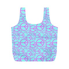 Peace Sign Backgrounds Full Print Recycle Bags (m)  by BangZart