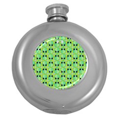 Alien Pattern Round Hip Flask (5 Oz) by BangZart