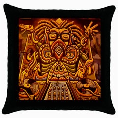 Alien Dj Throw Pillow Case (black) by BangZart