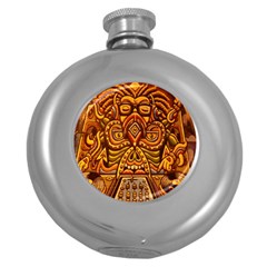 Alien Dj Round Hip Flask (5 Oz) by BangZart