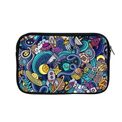 Cartoon Hand Drawn Doodles On The Subject Of Space Style Theme Seamless Pattern Vector Background Apple Macbook Pro 13  Zipper Case by BangZart