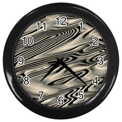 Alien Planet Surface Wall Clocks (black) by BangZart