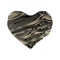 Alien Planet Surface Standard 16  Premium Flano Heart Shape Cushions by BangZart