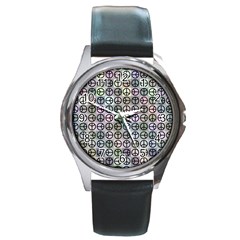 Peace Pattern Round Metal Watch by BangZart