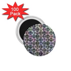 Peace Pattern 1 75  Magnets (100 Pack)  by BangZart