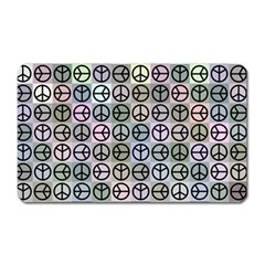 Peace Pattern Magnet (rectangular) by BangZart