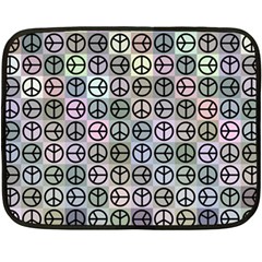 Peace Pattern Fleece Blanket (mini) by BangZart