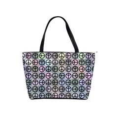 Peace Pattern Shoulder Handbags by BangZart