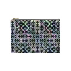 Peace Pattern Cosmetic Bag (medium)  by BangZart