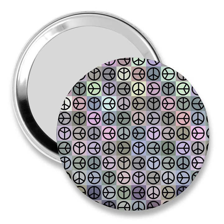 Peace Pattern 3  Handbag Mirrors