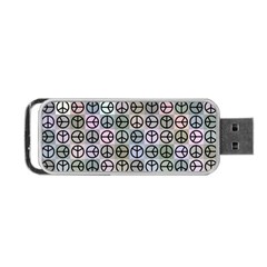 Peace Pattern Portable Usb Flash (one Side) by BangZart