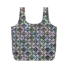 Peace Pattern Full Print Recycle Bags (m)  by BangZart