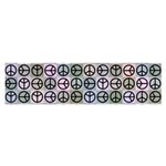 Peace Pattern Satin Scarf (Oblong) Front