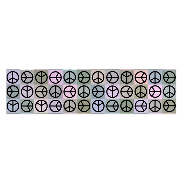 Peace Pattern Satin Scarf (Oblong)