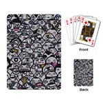 Alien Crowd Pattern Playing Card Back