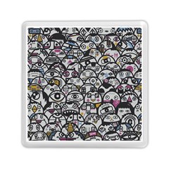 Alien Crowd Pattern Memory Card Reader (square)  by BangZart