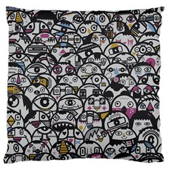 Alien Crowd Pattern Large Cushion Case (one Side) by BangZart