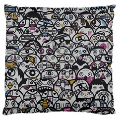 Alien Crowd Pattern Standard Flano Cushion Case (one Side) by BangZart