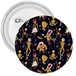 Alien Surface Pattern 3  Buttons Front