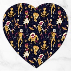 Alien Surface Pattern Jigsaw Puzzle (heart) by BangZart