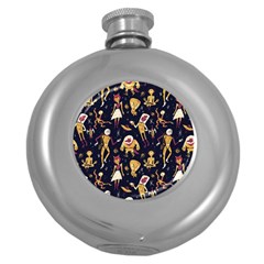 Alien Surface Pattern Round Hip Flask (5 Oz) by BangZart