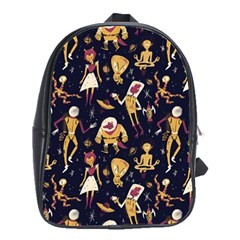 Alien Surface Pattern School Bags(large)  by BangZart